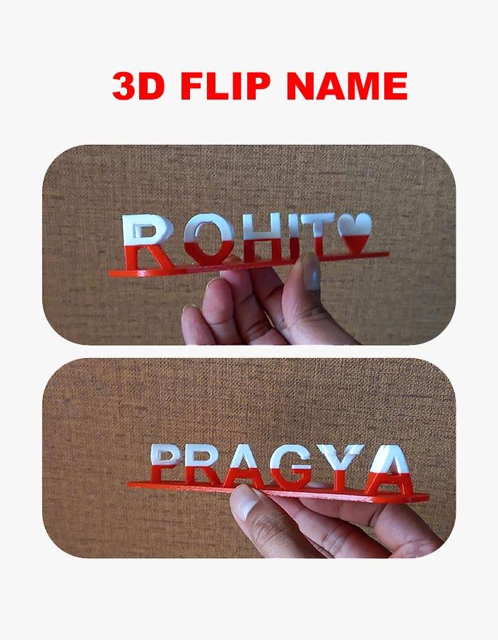 3D Flip Name