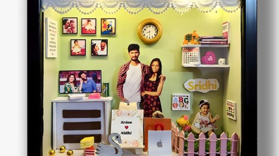 Customizable Miniature 3D Photo Frame | Unique Gift for Birthdays, Anniversaries, & Special Occasions