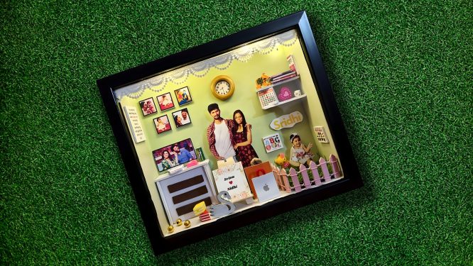 Customizable Miniature 3D Photo Frame | Unique Gift for Birthdays, Anniversaries, & Special Occasions