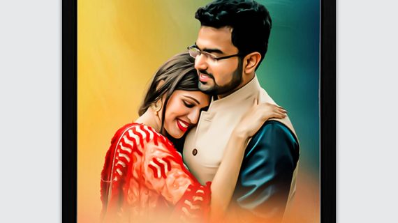 digital-oil-painting-near-me-personalized-photo-frame.
