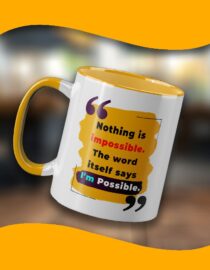 Nothing is impossible. The word itself says I'm Possible.