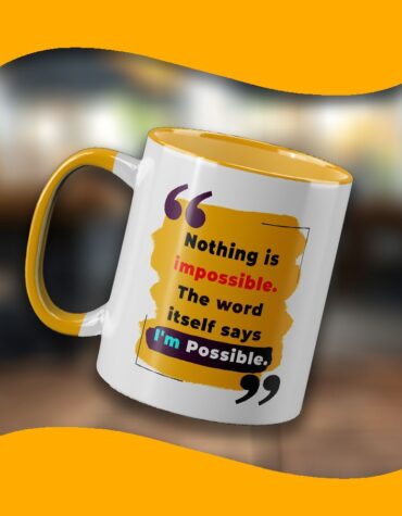 Nothing is impossible. The word itself says I'm Possible.