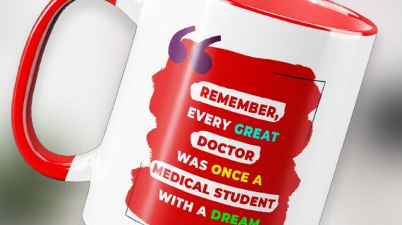 Motivational Quote Coffee Mug for Medical Students | Perfect Gift for Medical Students, NEET Aspirants & Future Doctors (Red)